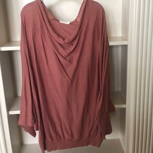 Oversized scoop neck sweater